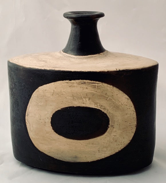 No. 7  Artifact “Brown & White Ceramic Vase