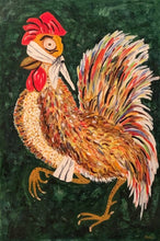 Lot. 6 Art Exhibition Artist: Mama "Injured Rooster" The detail and definition of this painting is artistically beautiful