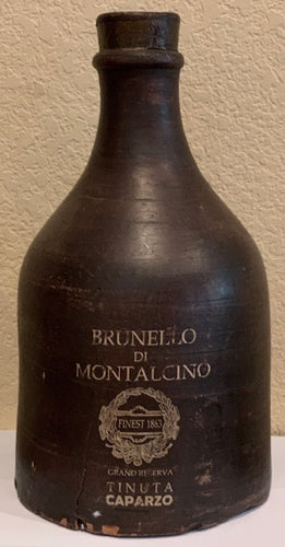 No. 15 Artifacts Brunello Di Montalcino Jug. This jug is a historic artifact.