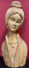 No. 12 Sculpture “Asian Woman Solid Wood Hand Carving Sculpture”