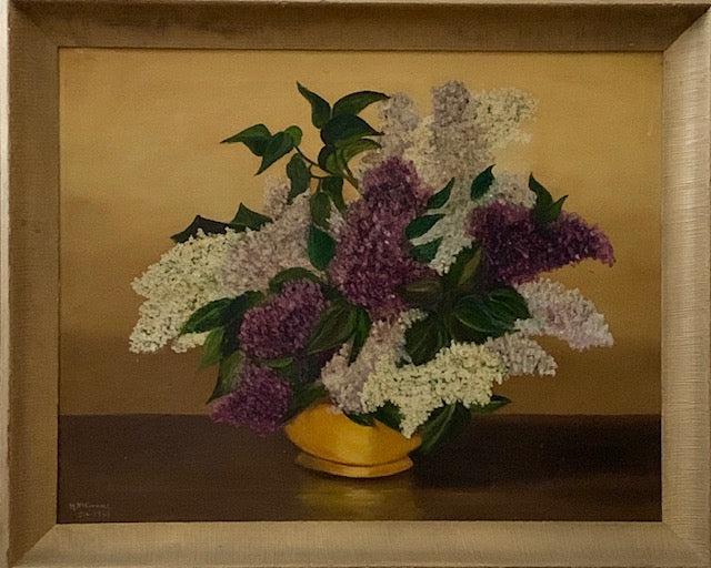 Editor’s Pick “Floral Arrangement” by M. McCormick. This painting is a lost treasure found in a collector’s vault.