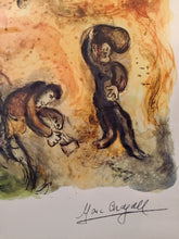 Marc Chagall "Exodus - Moses Sees the Suffering of his People" Signed Lithograph